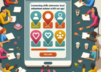 Connectez compétences et intérêts aux actions solidaires locales avec notre appli!