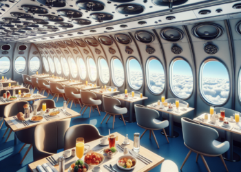 Restaurant Aérien: Brunch en Altitude et Décor d'Avion Immersif