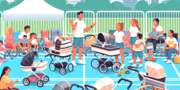 Voyagez léger : Location de poussettes et équipements pour enfants aux jeux !